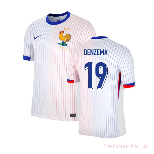 2024-2025 France Away Shirt (Benzema 19)-unisoccer store